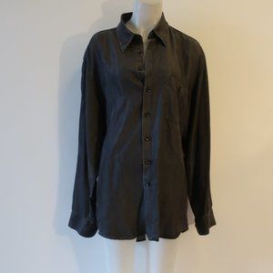 Mens Haupt Gray Button Down Shirt 41-ML 16*